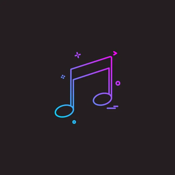 Music Player Média Ikon — Stock Vector