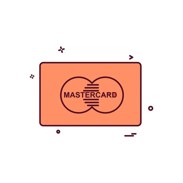 Master Card Icon Design Vektor — Stockvektor