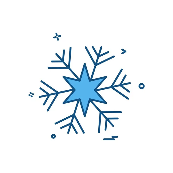 Copo Nieve Icono Vector Sobre Fondo Blanco — Vector de stock