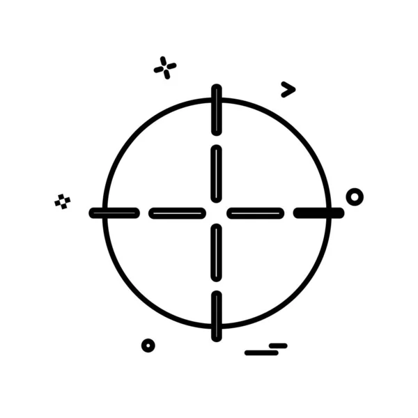 Hedef Simge Tasarlamak Vektör — Stok Vektör