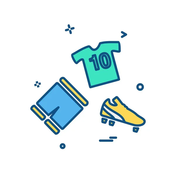 Ilustração Vetor Design Ícone Esportivo — Vetor de Stock