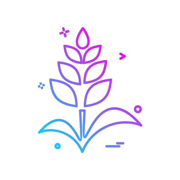 Plantas Icono Diseño Vector — Vector de stock