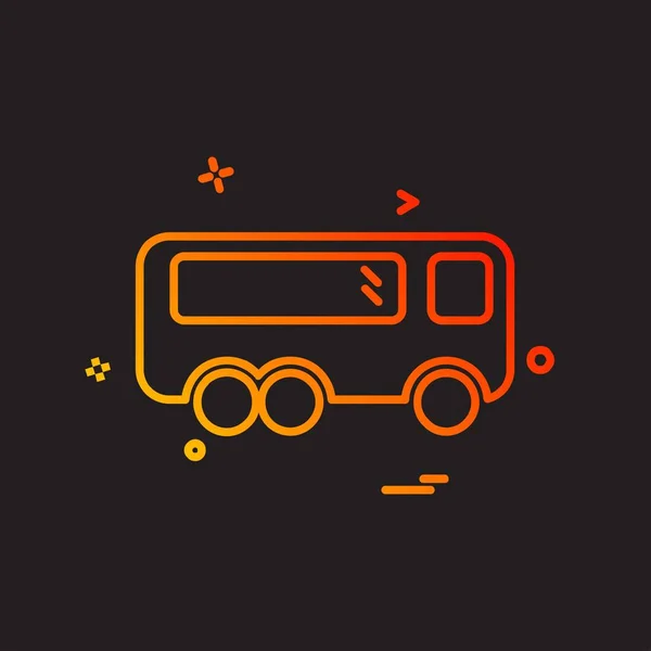 Van Icon Design Vector — Stock Vector