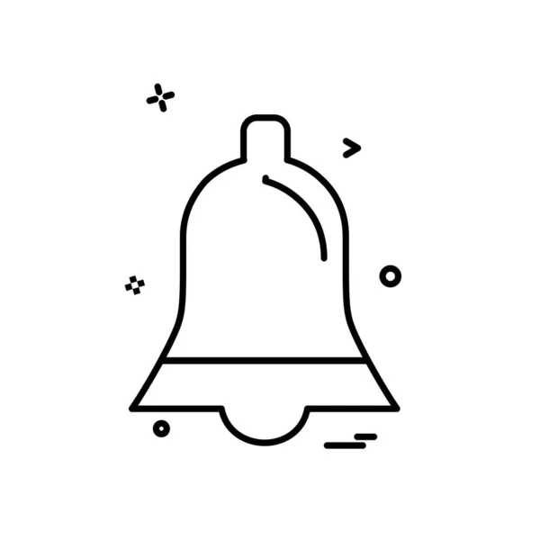 Campana Icono Diseño Vector — Vector de stock