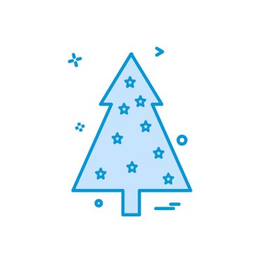 Noel ağacı simge tasarlamak vektör