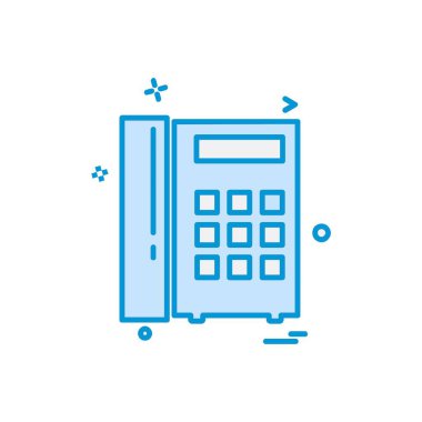 Telefon simgesi tasarım vektörü