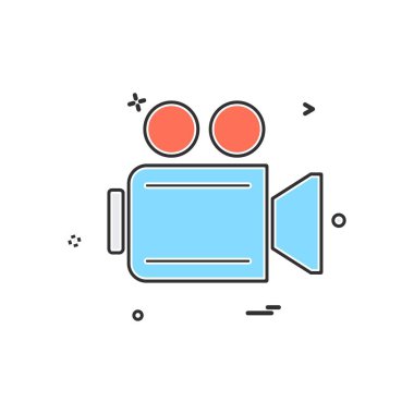 Kamera simgesi tasarım vektörü