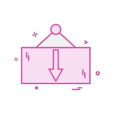 Çerçeve simgesi tasarım vektörü