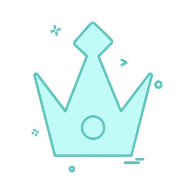 Taç simge tasarlamak vektör