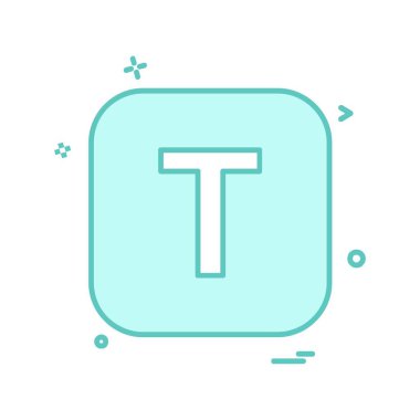 İngilizce alfabe simge tasarlamak vektör 