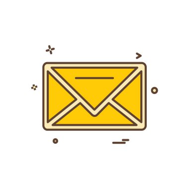 İleti simge tasarlamak vektör