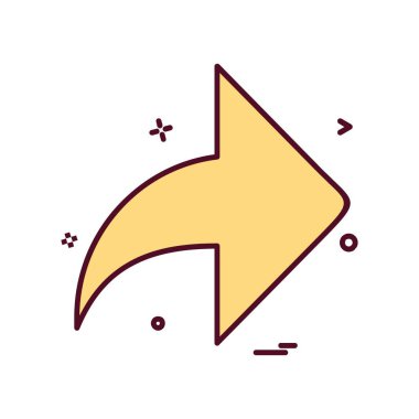 Ok simgesi tasarım vektörü