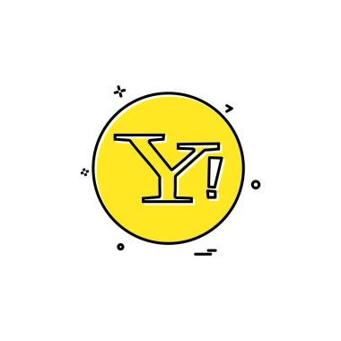 yahoo sosyal simge vektör tasarımı