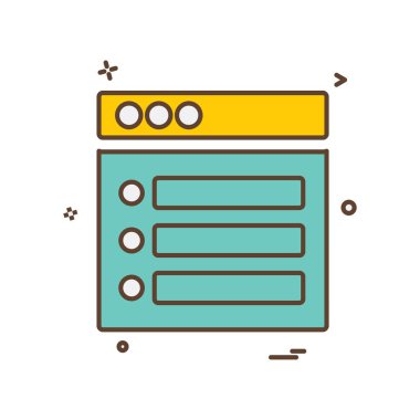 Web düzeni simge tasarım vektörü