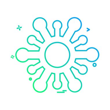 Ağ simgesi tasarım vektörü