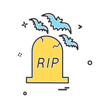 Cadılar Bayramı simgesi tasarım vektörü