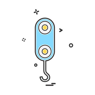 Ağırlık çalışan simge tasarlamak vektör