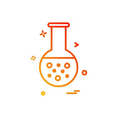 Şişesi simgesi tasarım, renkli vektör çizim