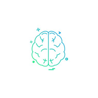 Beyin simge tasarlamak vektör