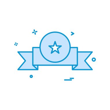 Ödülü rozet simge vektör tasarımı