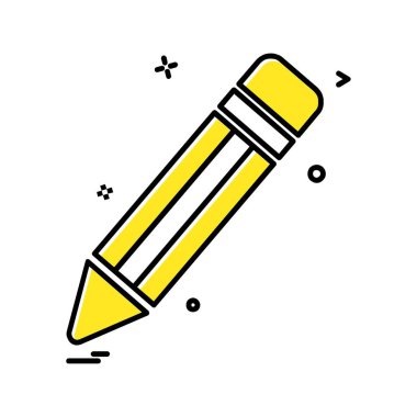 Kalem simgesi tasarım vektörü 