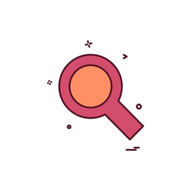 Arama simge tasarlamak vektör