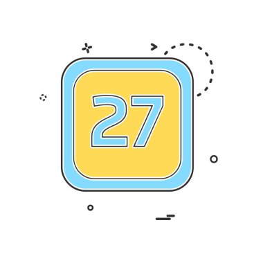 Takvim simge tasarlamak vektör 