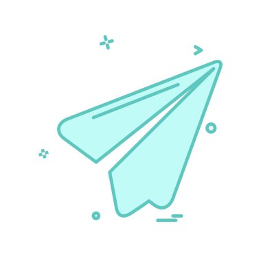 Kağıt Uçak simge tasarlamak vektör