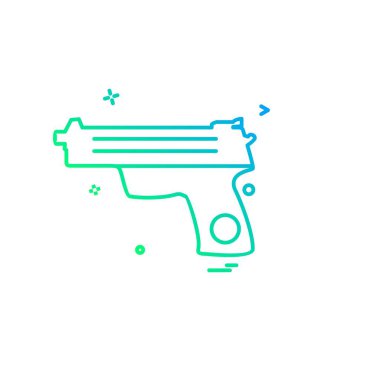 Silah simge tasarlamak vektör 