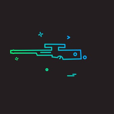 Silah simge tasarlamak vektör 