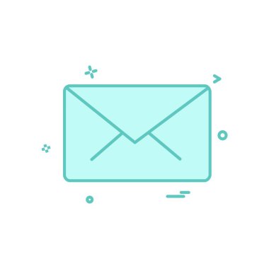 İleti simgesi tasarım vektörü