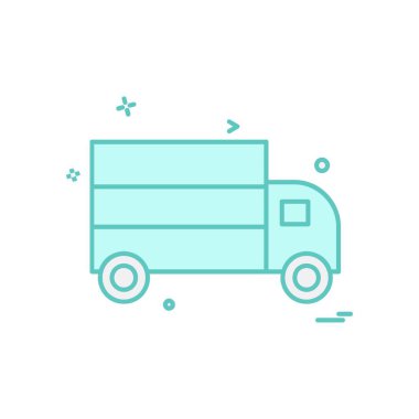 Kamyon simgesi tasarım vektörü