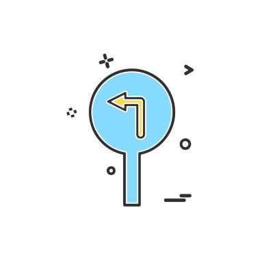 Trafik işaretleri simge tasarlamak vektör