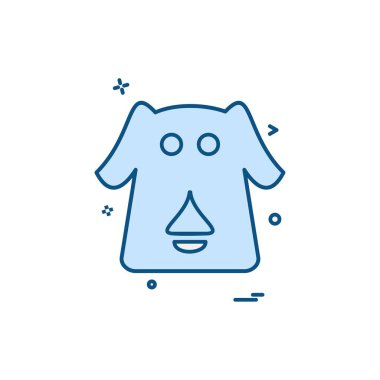 Hayvanlar simge tasarım vektörü