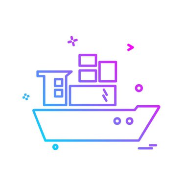 Seyahat simgesi tasarım vektörü