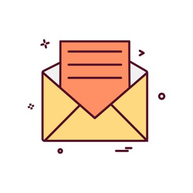 E-posta simge tasarlamak vektör