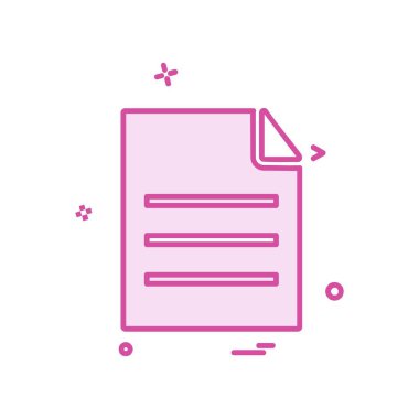 Dosya simgesi tasarım vektörü 