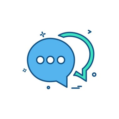 sohbet buble sms simge vektör tasarımı