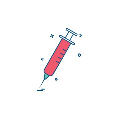 kan enjeksiyon steroid şırınga aşı simge vektör tasarımı