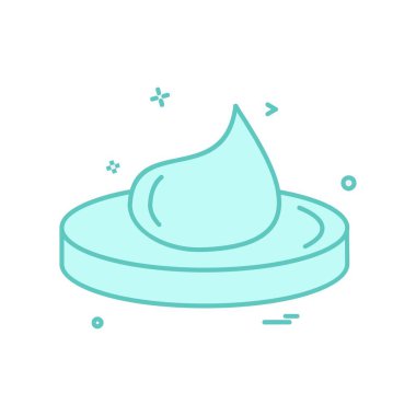 Krem simge tasarlamak vektör