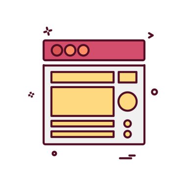 Web düzen simge tasarlamak vektör