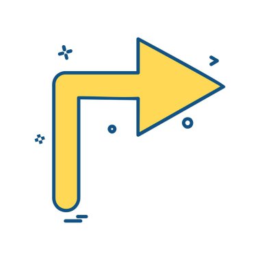 Ok simgesi tasarım vektörü