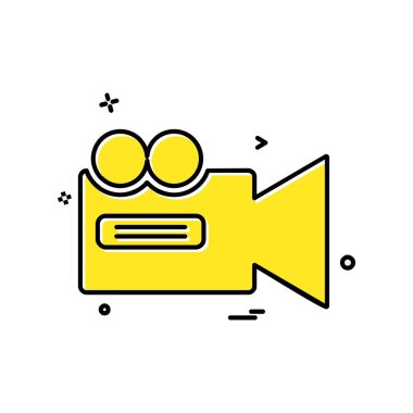 Kamera simgesi tasarım vektörü