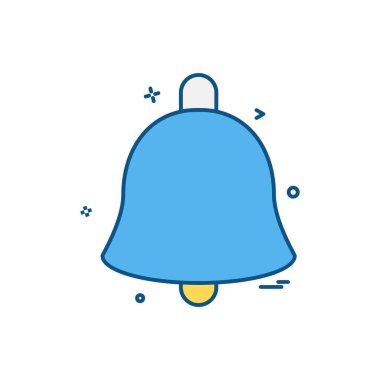 Çan simgesi tasarım vektörü 