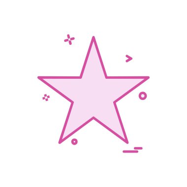 Beyaz arka plan üzerinde yıldız daire basit simgesi