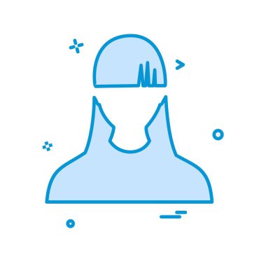 Kadın simge tasarlamak vektör