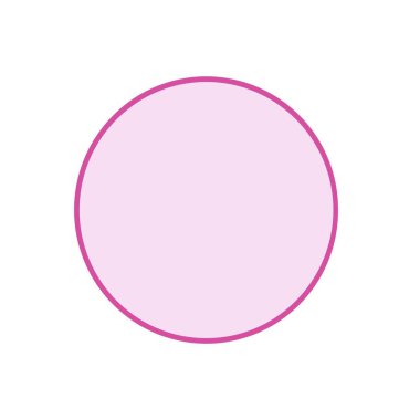 Daire simgesi tasarım, renkli vektör çizim