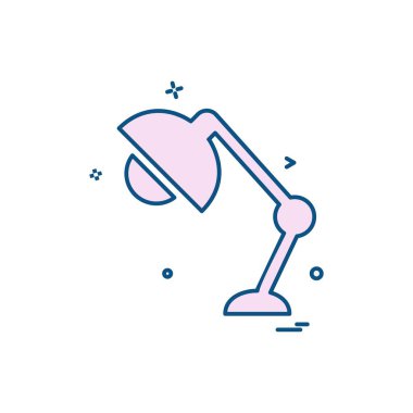 Masa lambası simge tasarlamak vektör