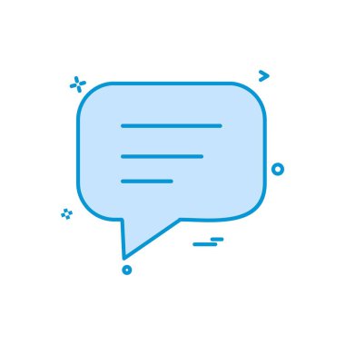 İleti simge tasarlamak vektör