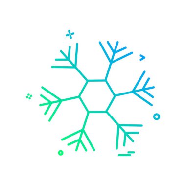 Sadece kar tanesi simgesi beyaz arka plan üzerinde